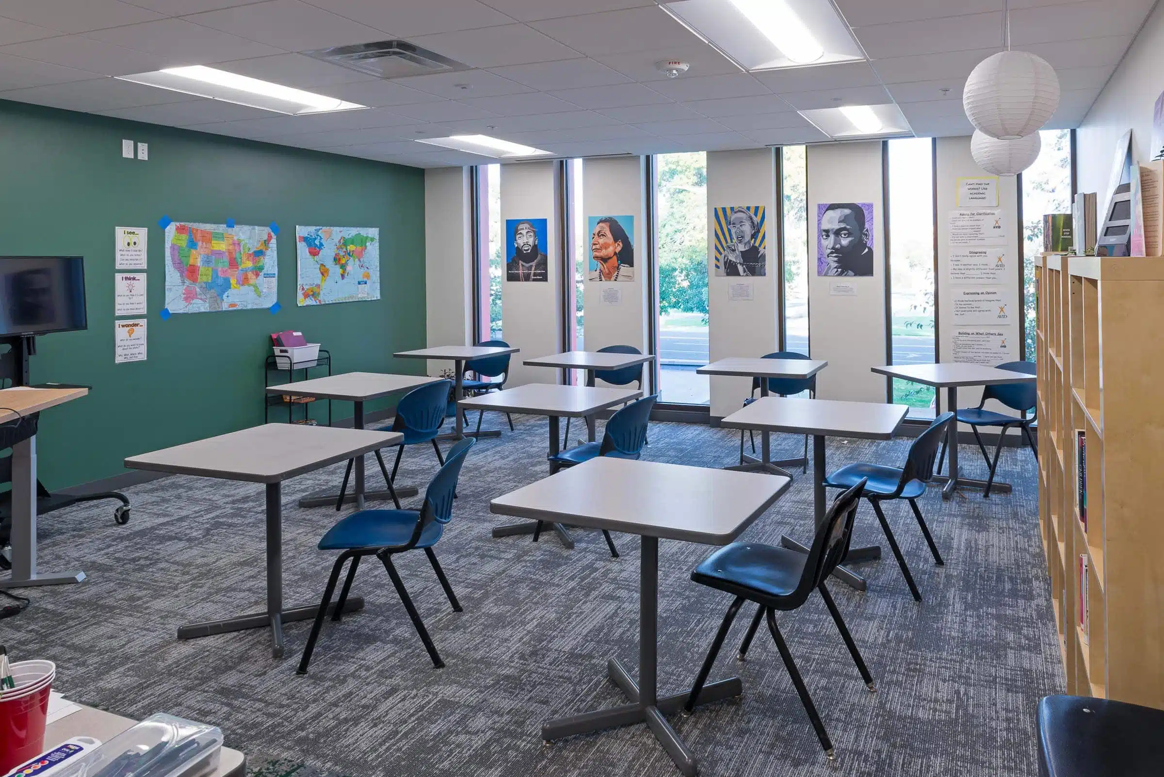 a classroom therapy setting near Minneapolis, Minnesota