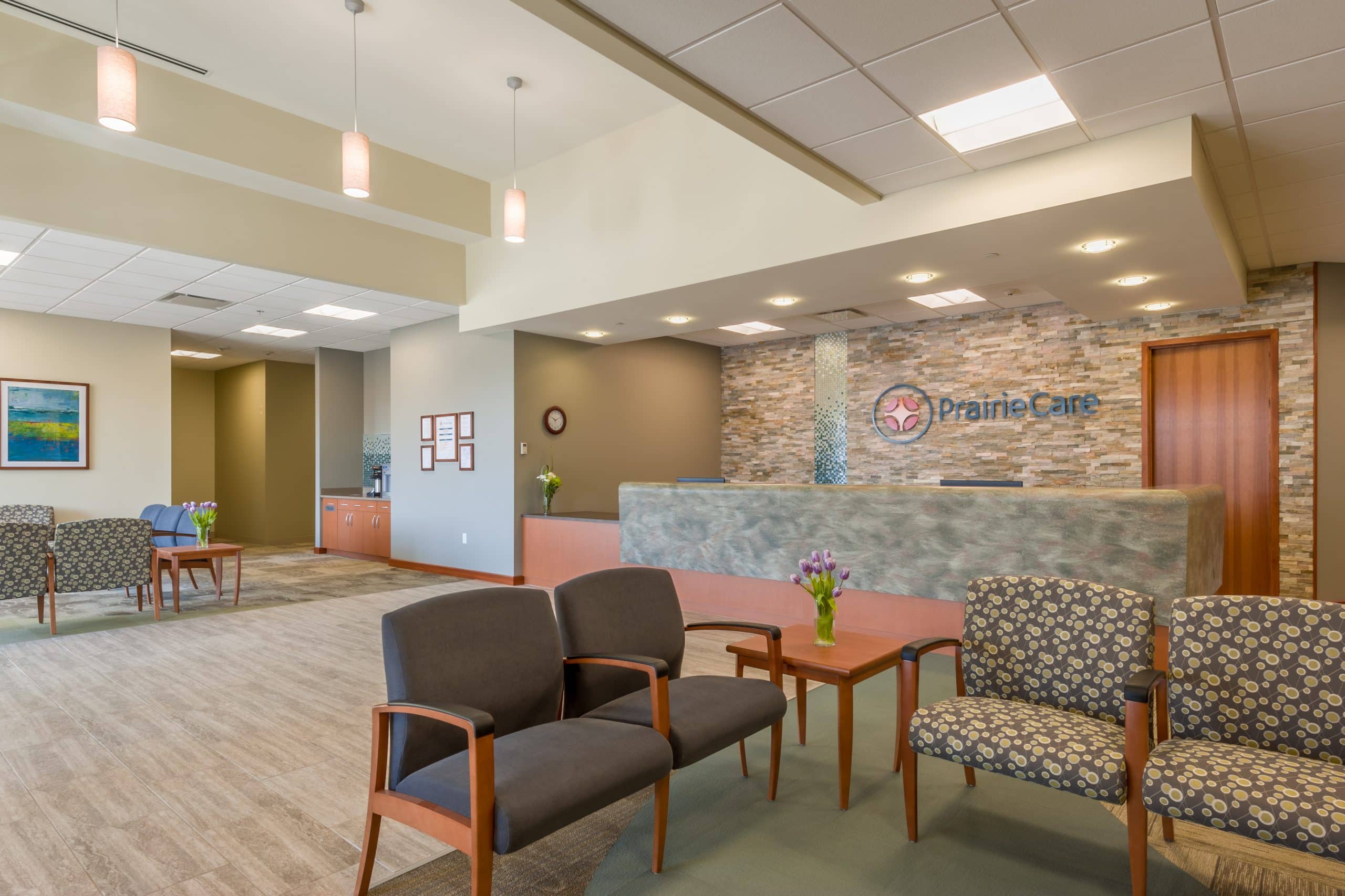 A look into PrairieCare's beautiful and bright Maplewood location.
