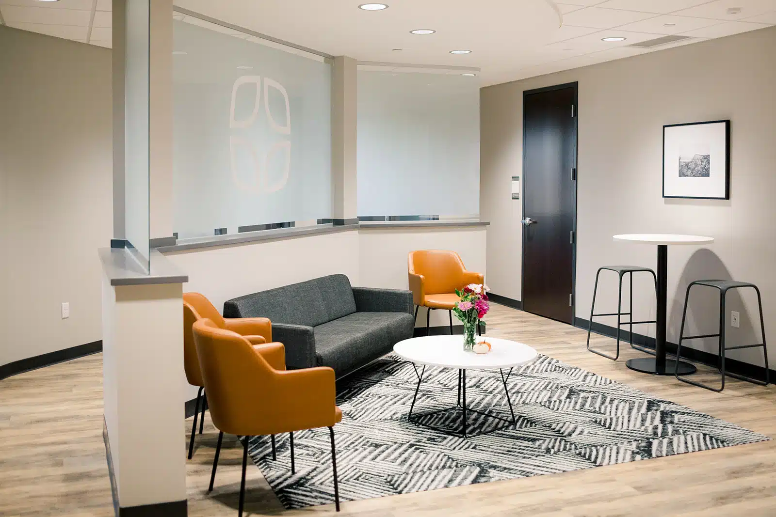 An interior shot of the new and beautiful Mankato location from PrairireCare.