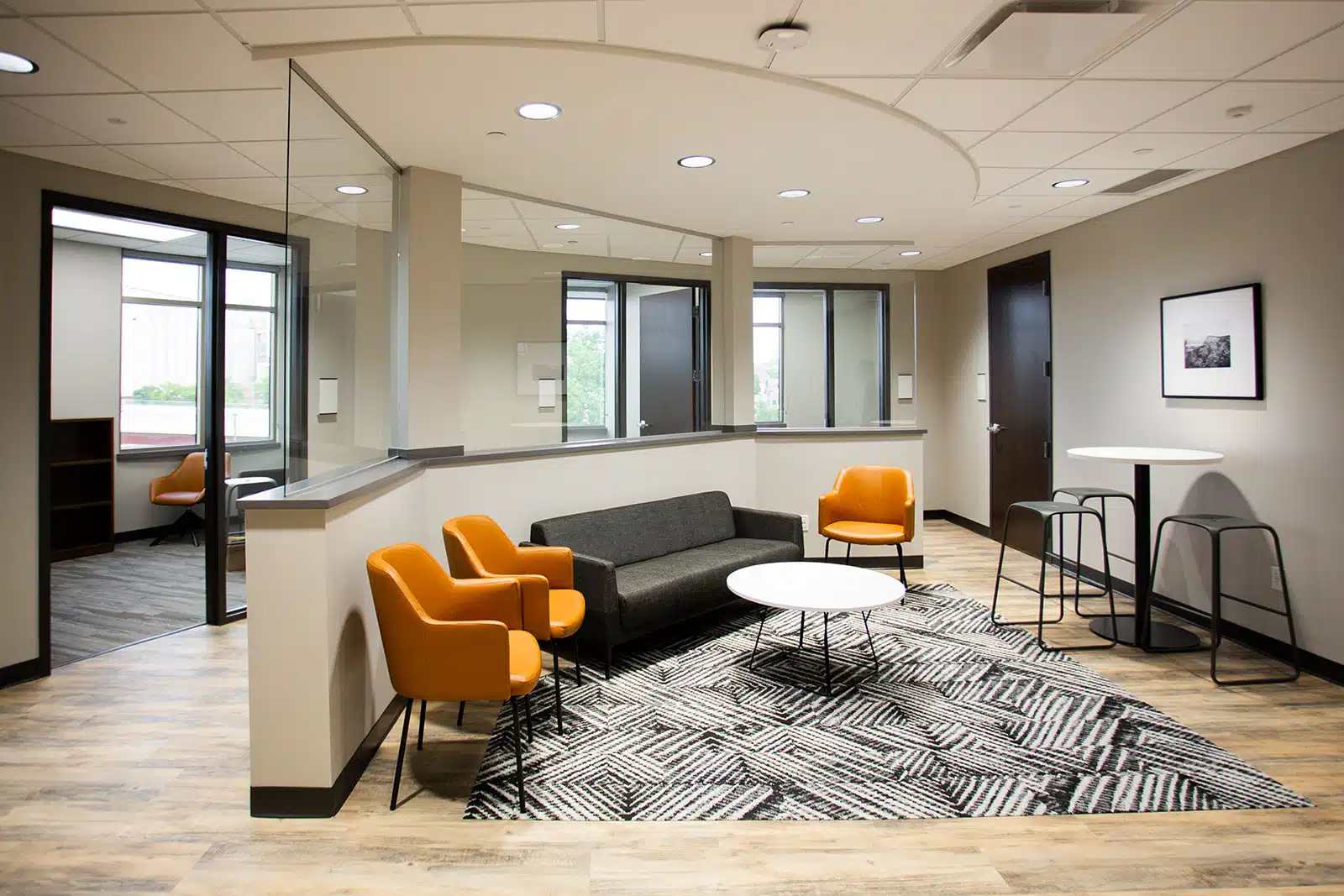An interior shot of the new and beautiful Mankato location from PrairireCare.