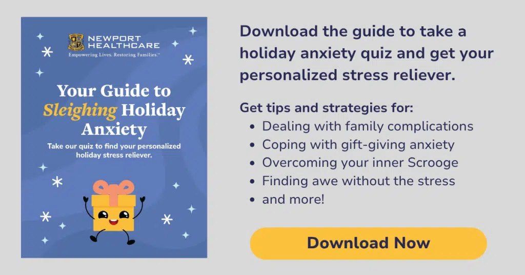 a graphic to download a holiday anxiety toolkit