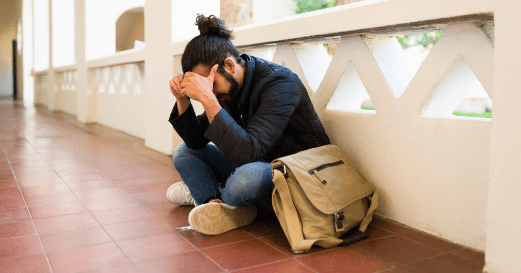 man struggling with a panic disorder who needs CBT